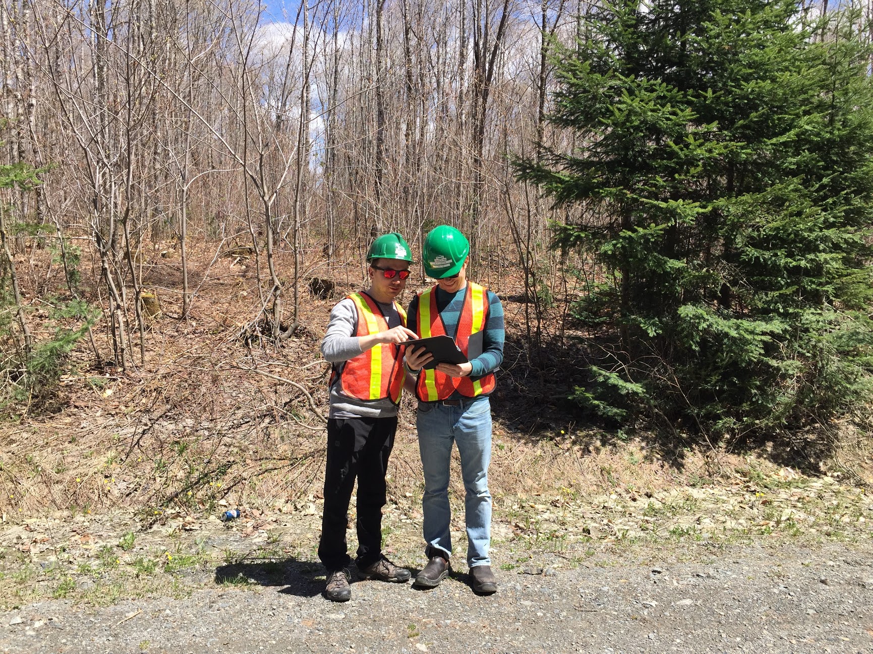 Piotr and Doug in New Brunswick.