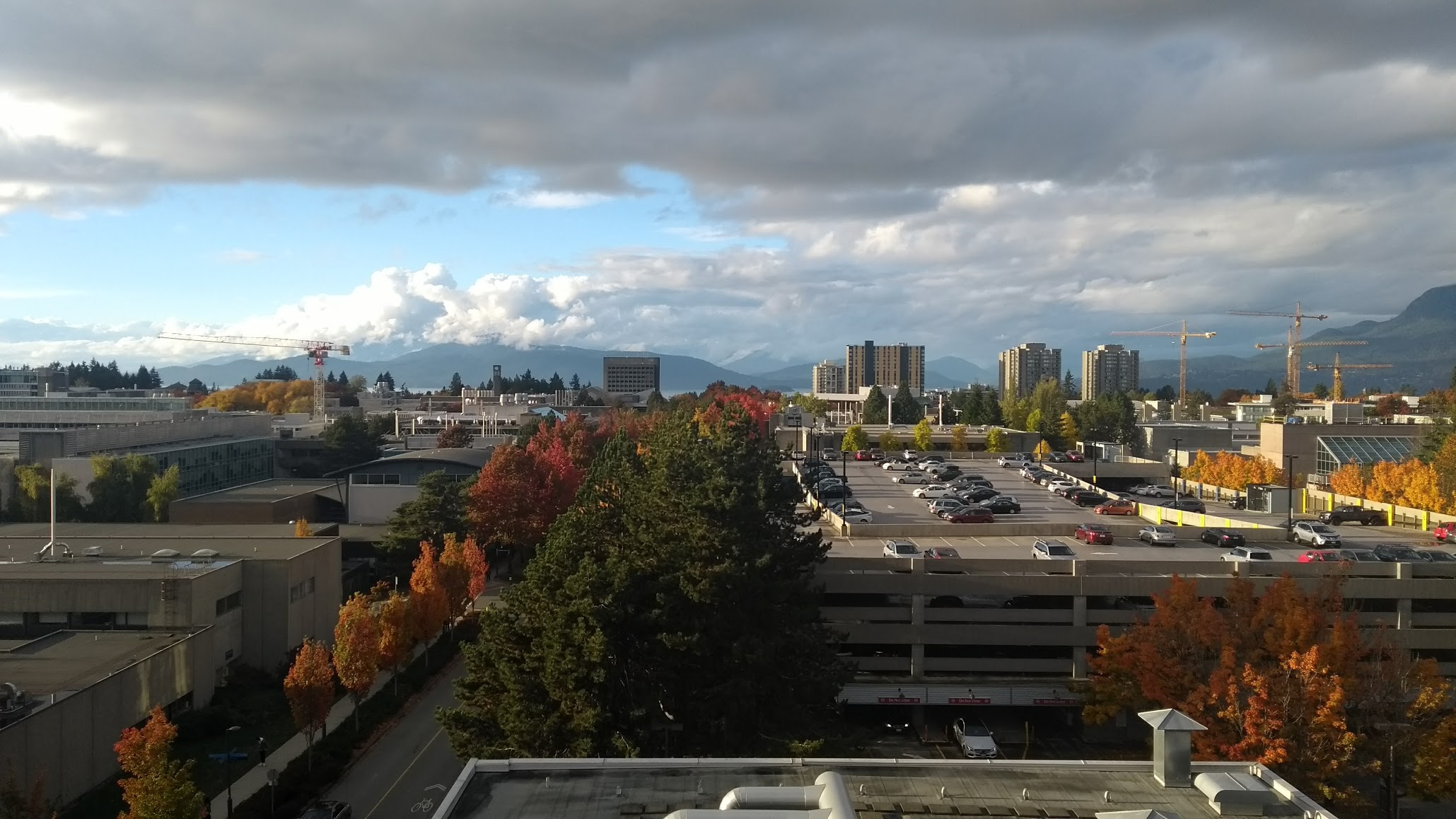 View from UBC looking north west to [Bowen Island](https://www.tourismbowenisland.com/).