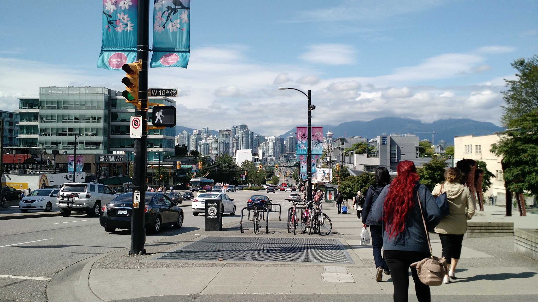 Looking north from Cambie street and 10th Ave.